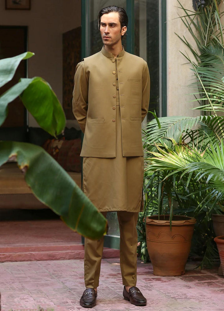 Istor Wash N Wear Formal Waistcoat for Men -  SUPREME CAMEL IST-146