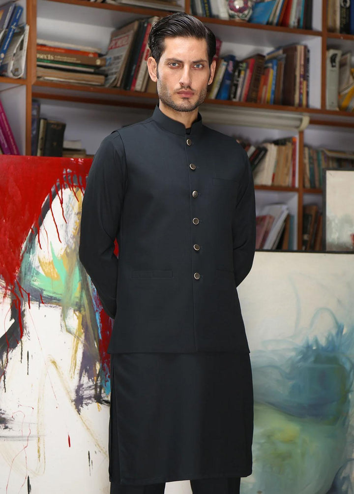 Istor Wash N Wear Formal Men Waistcoat -  SUPREME DARK GREY IST-147