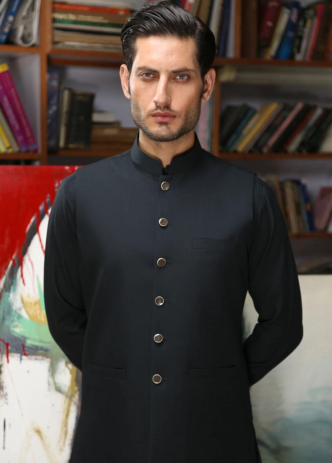 Istor Wash N Wear Formal Men Waistcoat -  SUPREME DARK GREY IST-147
