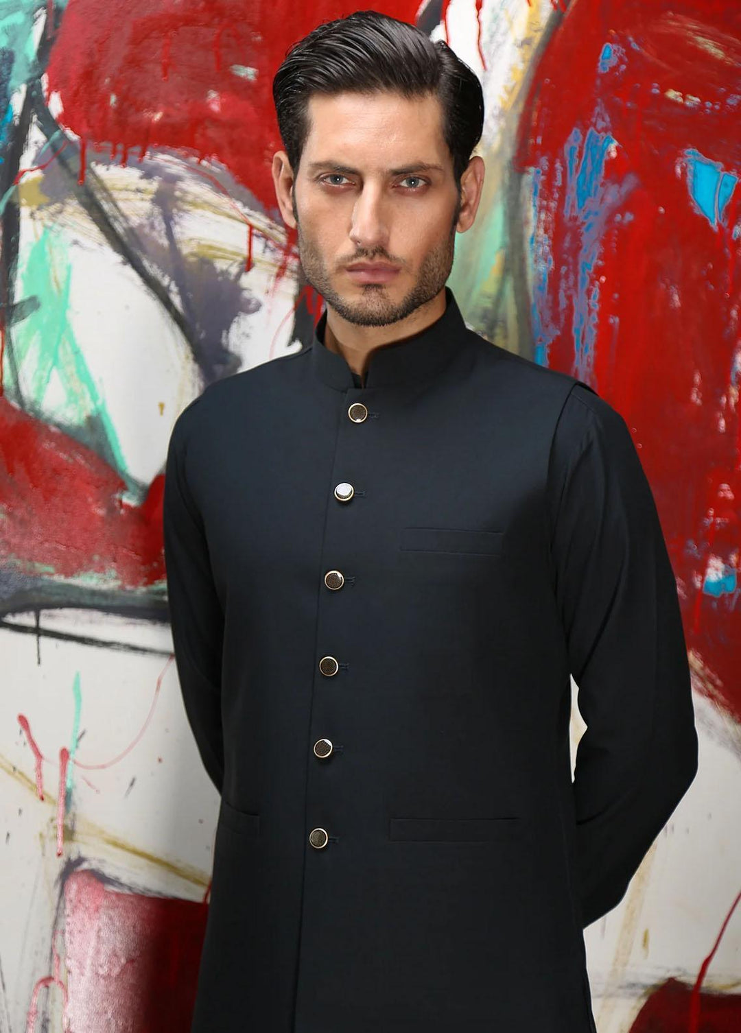 Istor Wash N Wear Formal Men Waistcoat -  SUPREME DARK GREY IST-147
