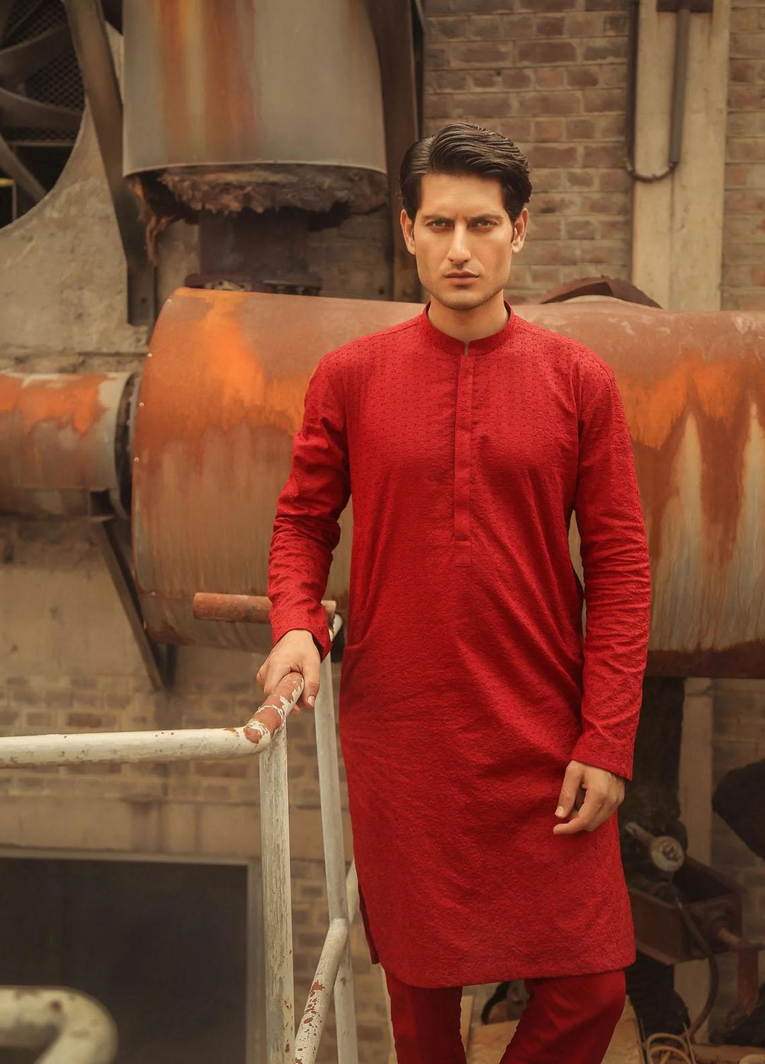 Istor Cotton Formal Kurta for Men -  IST-42-RED