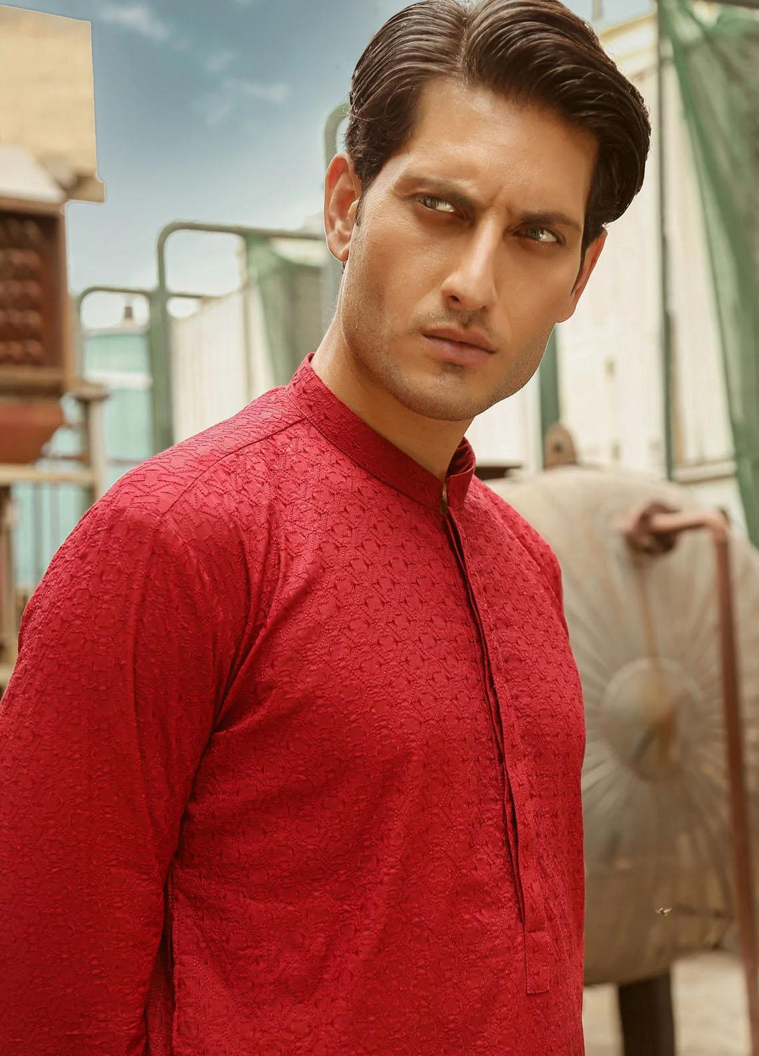 Istor Cotton Formal Kurta for Men -  IST-42-RED