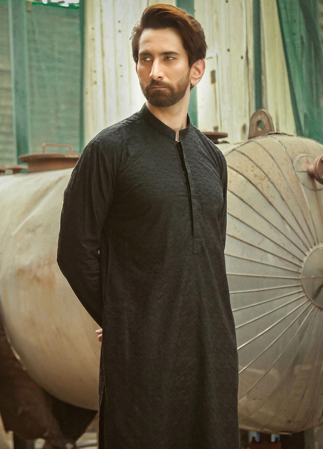 Istor Cotton Formal Kurta for Men -  IST-44-BLACK