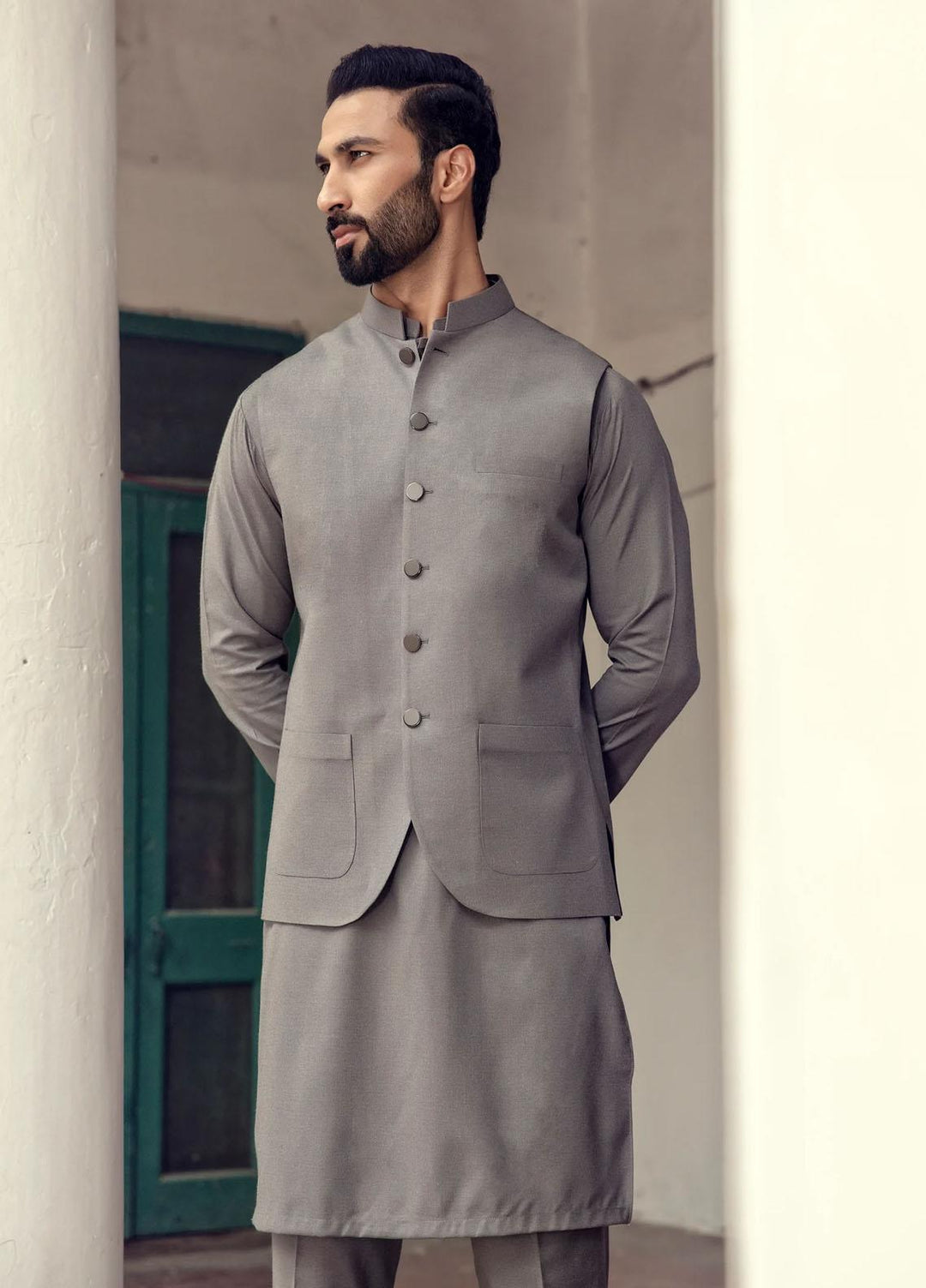 Istor Wash N Wear Formal Kurta Trouser for Men -  MARKHOR LILAC ASH IST-53