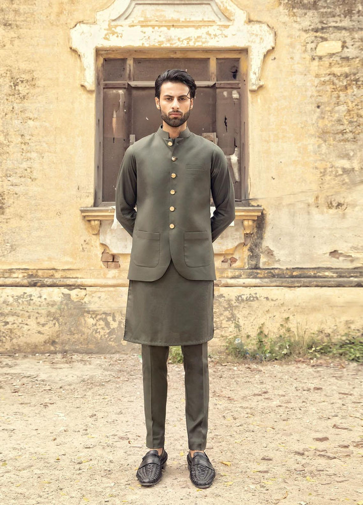 Istor Cotton Formal Kurta Trouser for Men -  CARDOBA DARK OLIVE IST-55