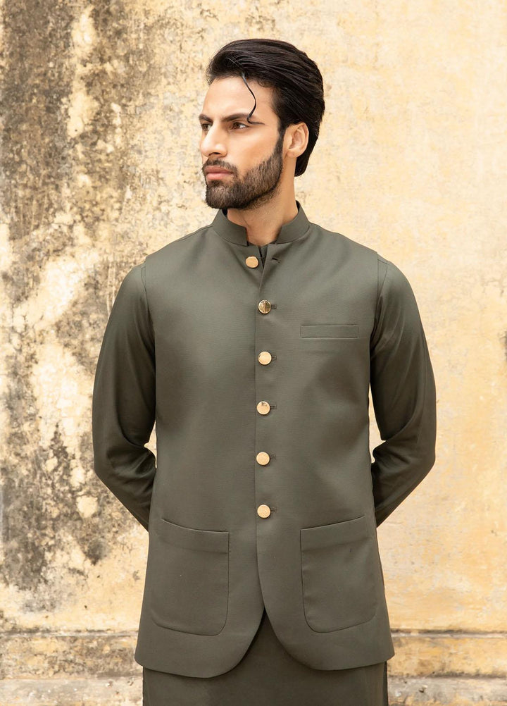 Istor Cotton Formal Kurta Trouser for Men -  CARDOBA DARK OLIVE IST-55