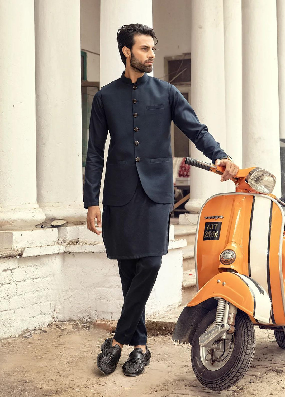Istor Cotton Formal Kurta Trouser for Men -  CARDOBA NAVY IST-56
