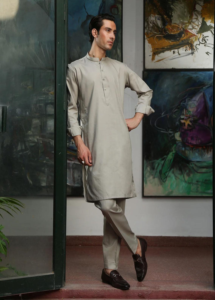 Istor Cotton Formal Kurta Pajama for Men -  CARDOBA CEMENT IST-49