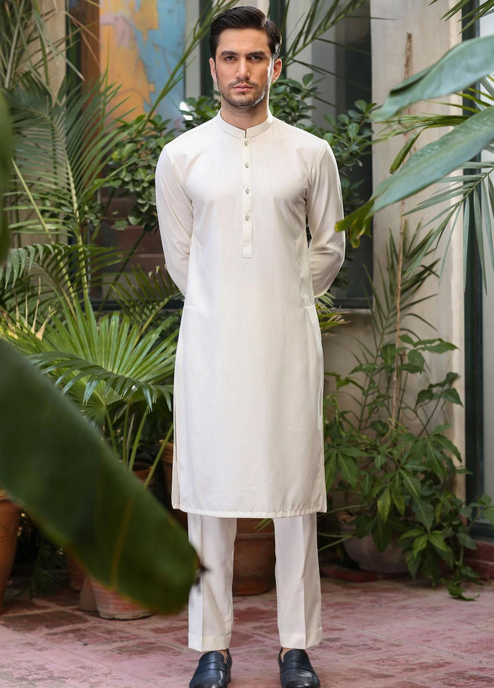 Istor Wash N Wear Formal Men Kurta Pajama -  MARVELOUS BUTTER CREAM IST-142