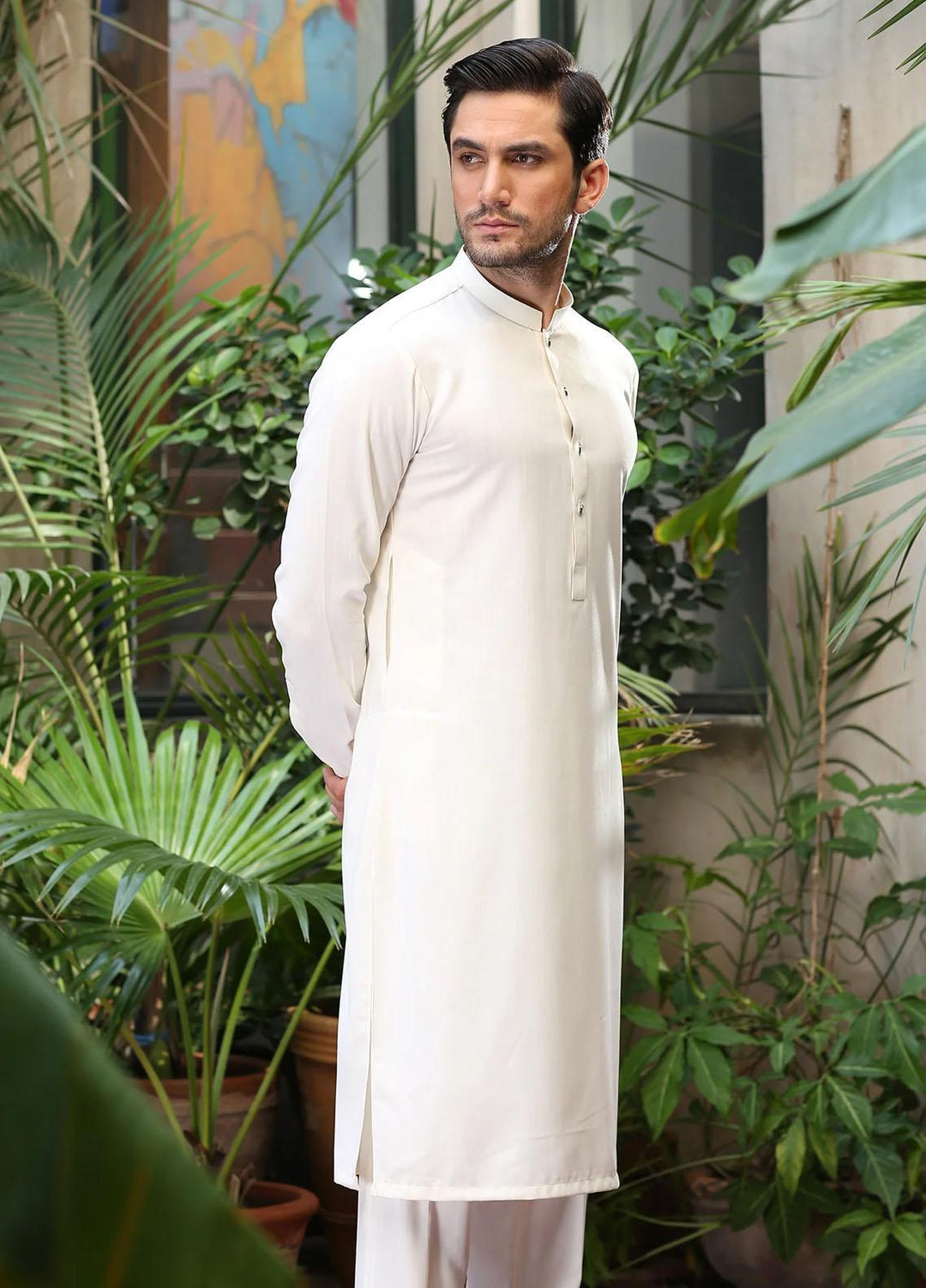 Istor Wash N Wear Formal Men Kurta Pajama -  MARVELOUS BUTTER CREAM IST-142