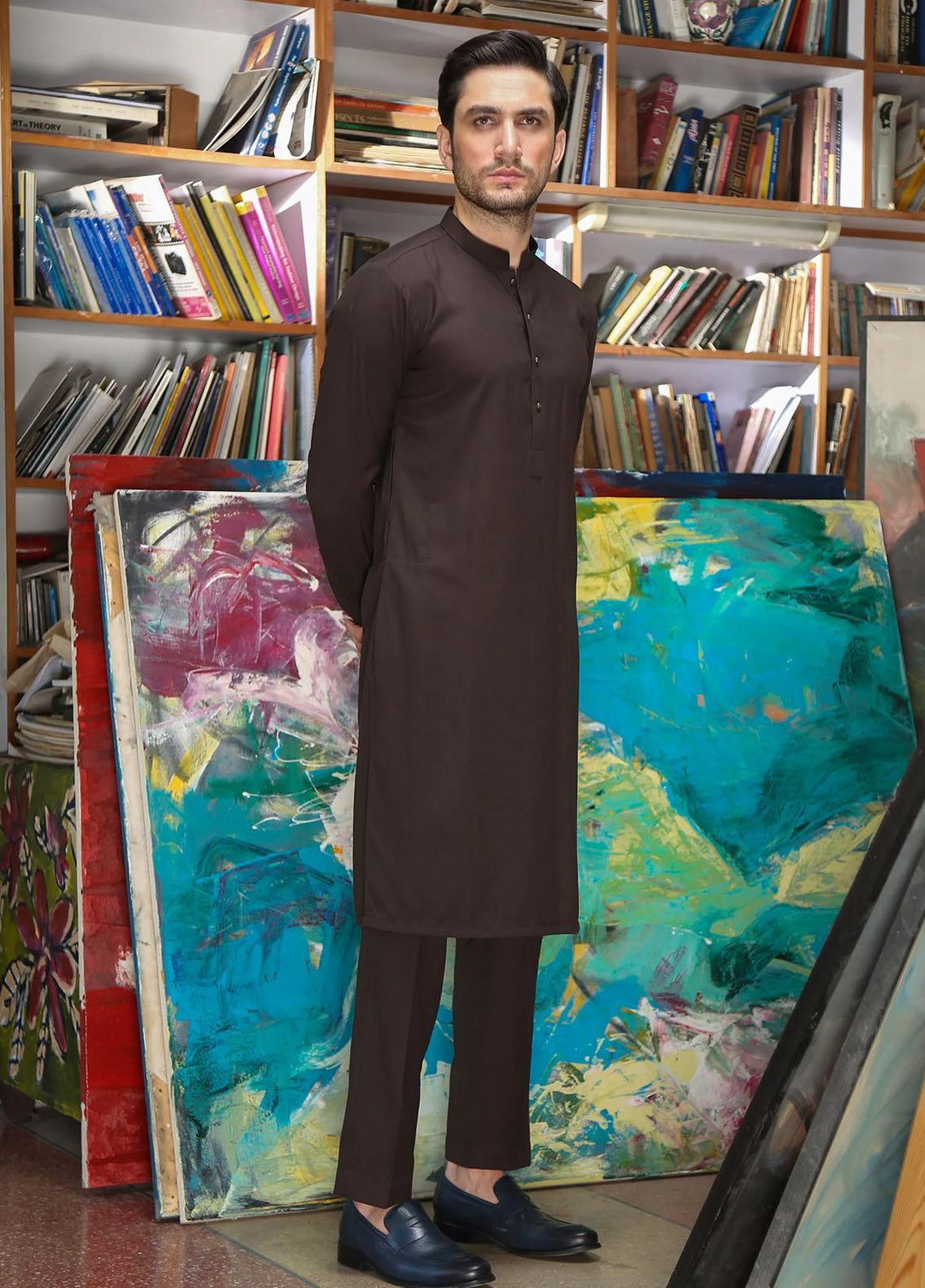 Istor Wash N Wear Formal Kurta Pajama for Men -  MARVELOUS CHOCOLATE IST-142