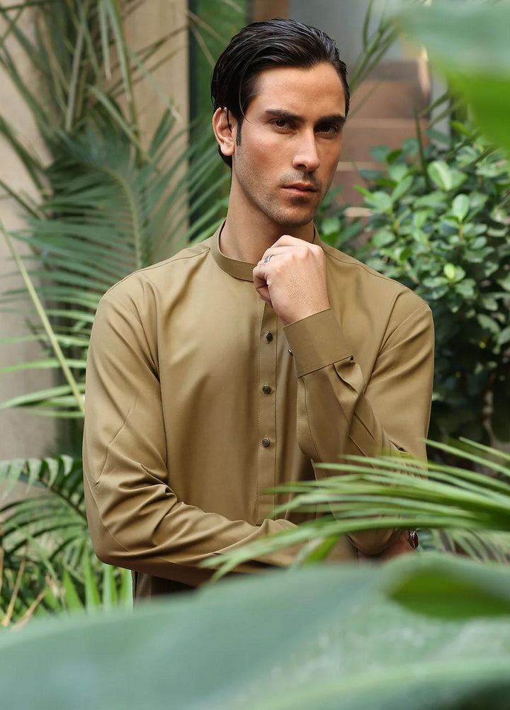 Istor Wash N Wear Formal Kurta Pajama for Men -  SUPREME CAMEL IST-141