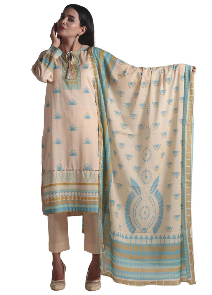 Vibgyor Fashion Pret Printed Lawn 3 Piece Suit D7-C2-23S LEYA SKIN