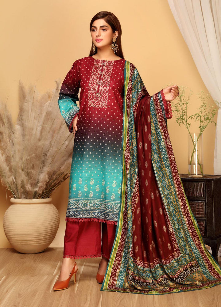 Ittehad Textiles Printed Khaddar Suits Unstitched 3 Piece IT21GK LF-GK-2105B - Winter Collection