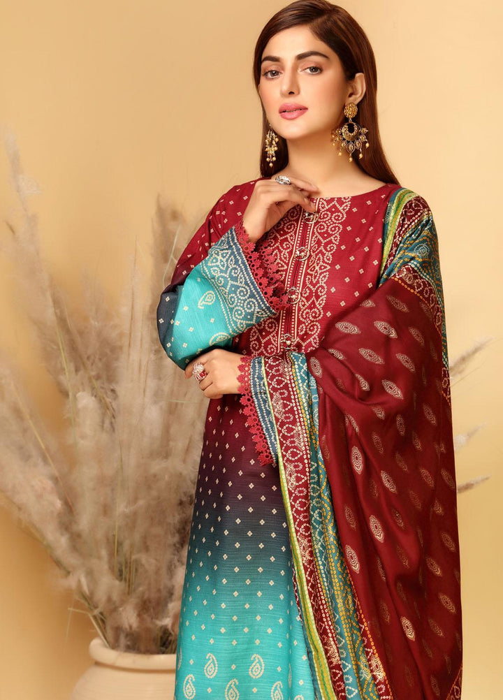 Ittehad Textiles Printed Khaddar Suits Unstitched 3 Piece IT21GK LF-GK-2105B - Winter Collection