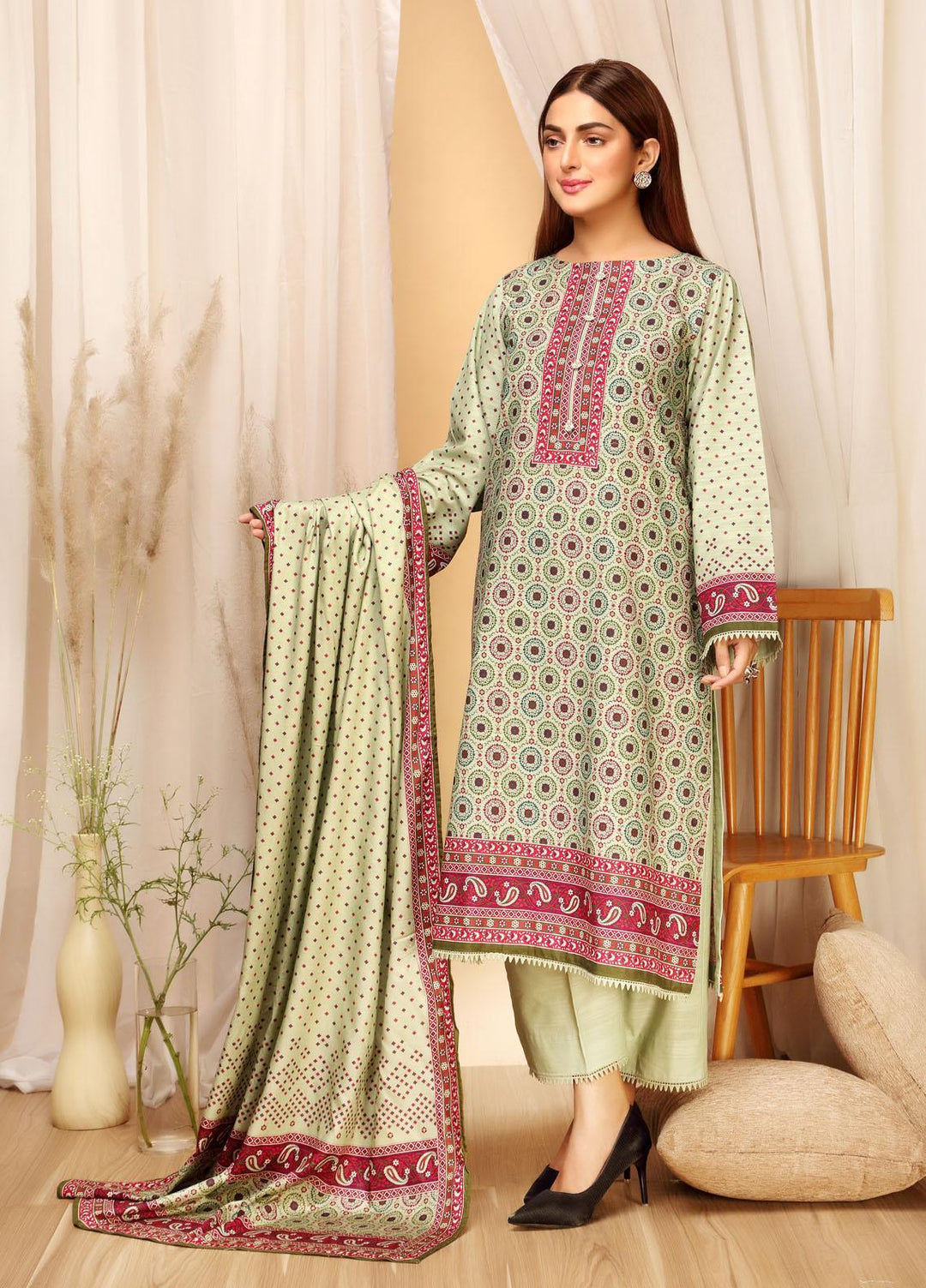 Ittehad Textiles Printed Khaddar Suits Unstitched 3 Piece IT21GK LF-GK-2108B - Winter Collection