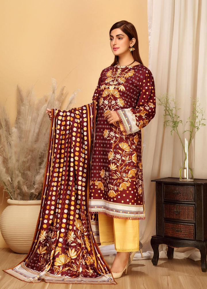 Ittehad Textiles Printed Khaddar Suits Unstitched 3 Piece IT21GK LF-GK-2109B - Winter Collection
