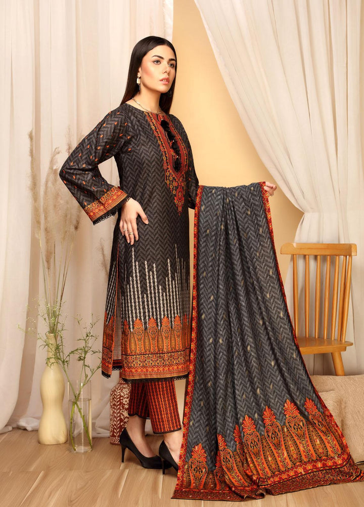 Ittehad Textiles Printed Khaddar Suits Unstitched 3 Piece IT21GK LF-GK-2115A - Winter Collection