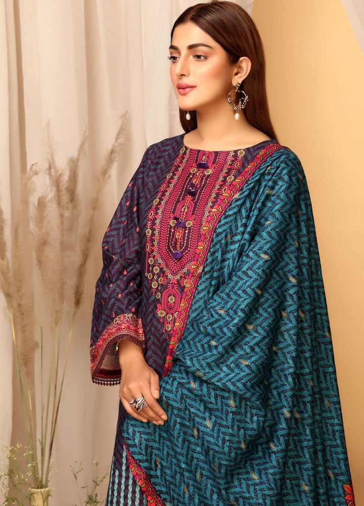 Ittehad Textiles Printed Khaddar Suits Unstitched 3 Piece IT21GK LF-GK-2115B - Winter Collection