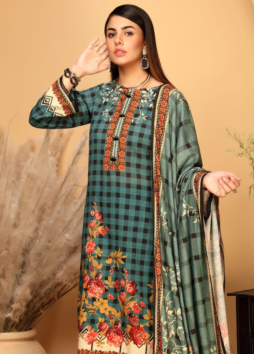 Ittehad Textiles Printed Khaddar Suits Unstitched 3 Piece IT21GK LF-GK-2117A - Winter Collection