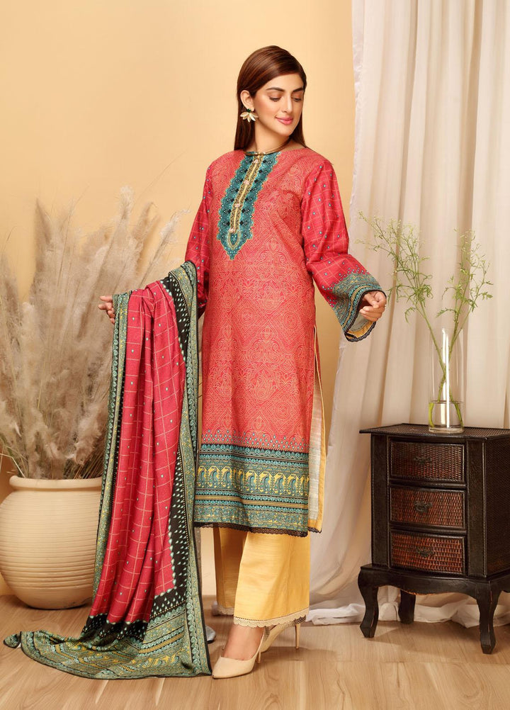Ittehad Textiles Printed Khaddar Suits Unstitched 3 Piece IT21GK LF-GK-2118A - Winter Collection