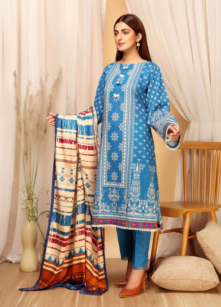 Ittehad Textiles Printed Khaddar Suits Unstitched 3 Piece IT21GK LF-GK-2120B - Winter Collection
