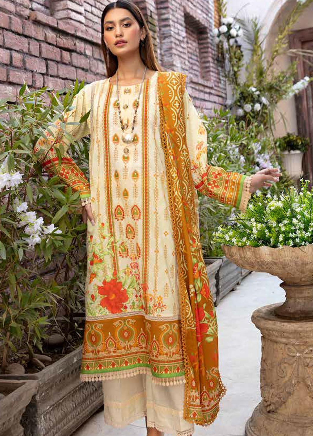 Crystal By Ittehad Textiles Printed Lawn Suits Unstitched 3 Piece ITD22CS LF-CL1-2214A - Summer Collection