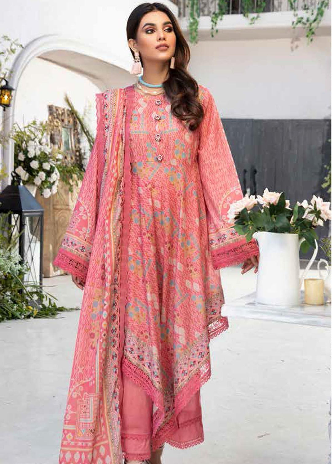 Crystal By Ittehad Textiles Printed Lawn Suits Unstitched 3 Piece ITD22CS LF-CL1-2218A - Summer Collection