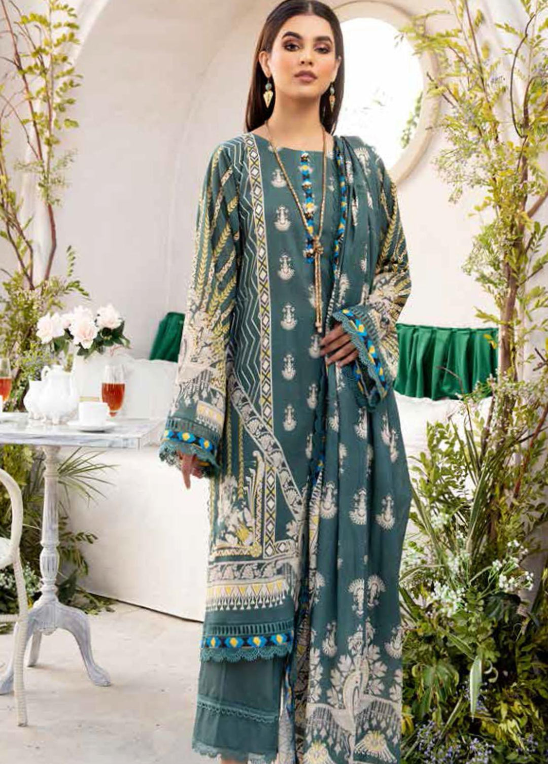 Crystal By Ittehad Textiles Printed Lawn Suits Unstitched 3 Piece ITD22CS LF-CL1-2220A - Summer Collection