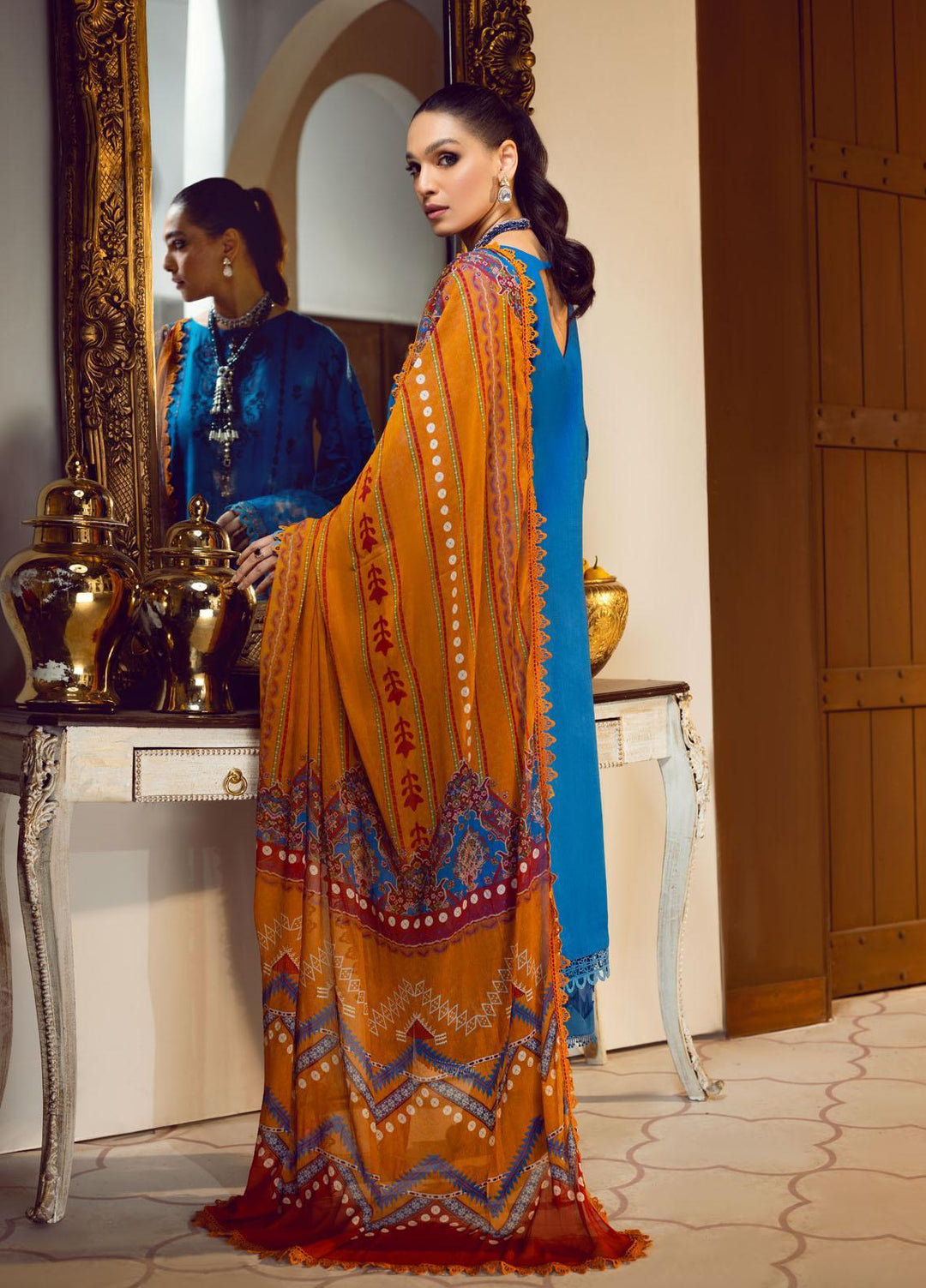 Ittehad Textiles Embroidered Lawn Suits Unstitched 3 Piece ITD22PS LF-EP1-2208 - Premium Collection