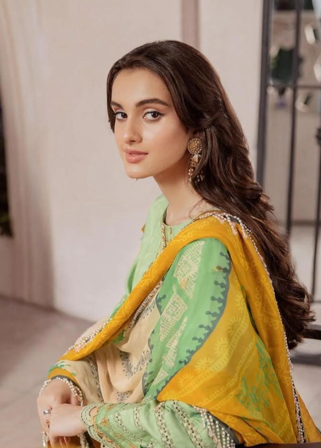 Ittehad Textiles Embroidered Lawn Suits Unstitched 3 Piece ITD22-PS2 LF-EP2-2216 Green - Summer Collection