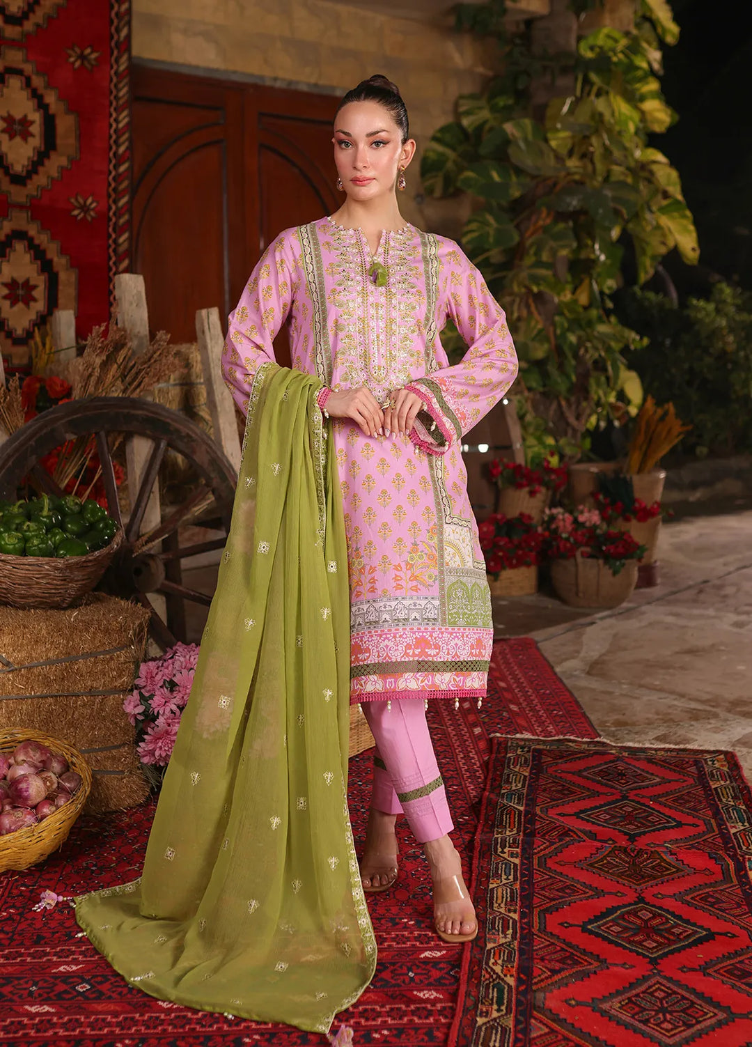 Izel by Salitex Embroidered Cambric Suits Unstitched 3 Piece SUNW6PE001UT - Fall Collection