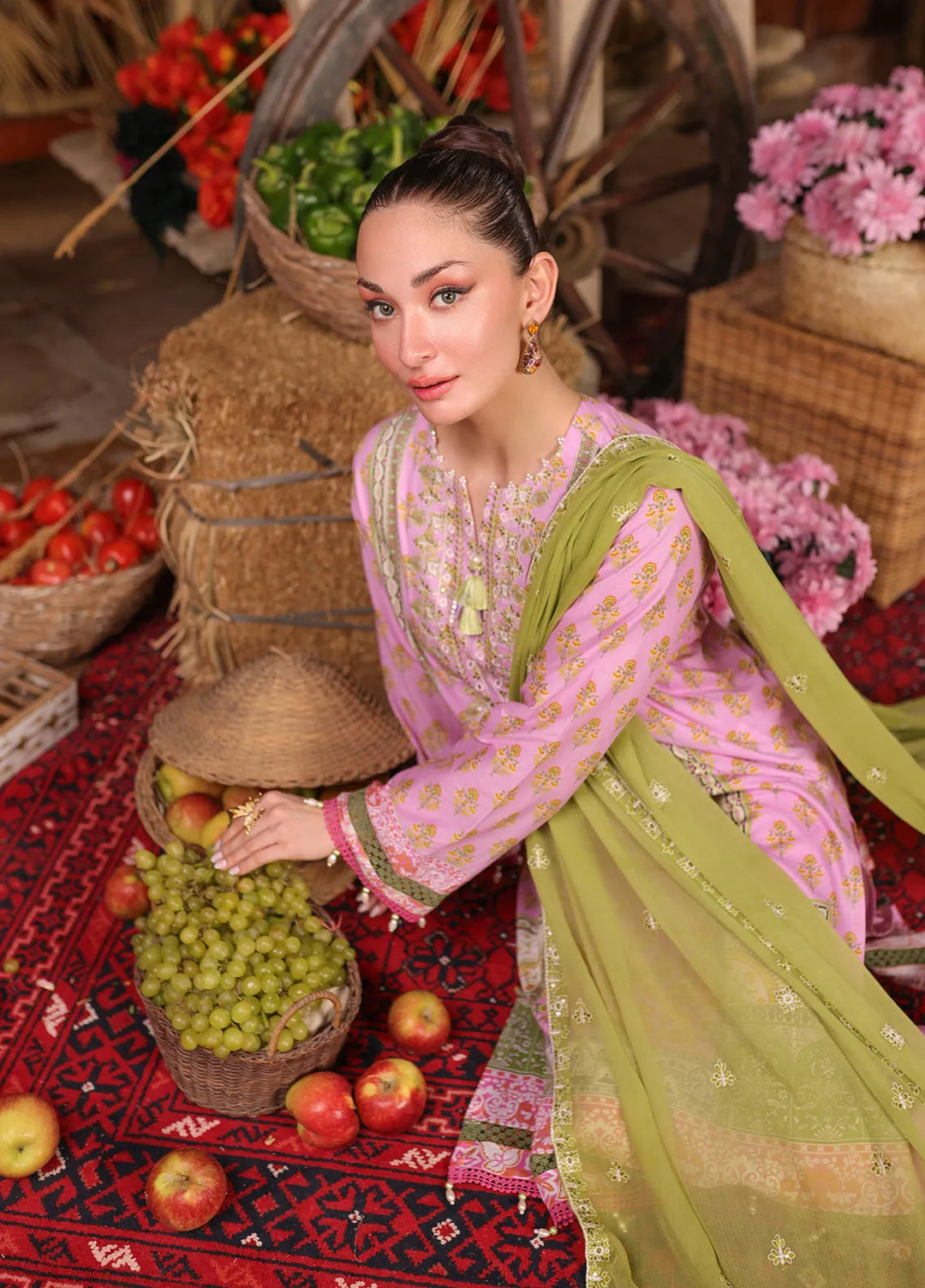 Izel by Salitex Embroidered Cambric Suits Unstitched 3 Piece SUNW6PE001UT - Fall Collection