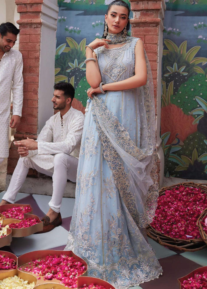 Izhar By Mushq Embroidered Chiffon Suits Unstitched 4 Piece MQ23IZ MCH-10 Tania - Luxury Collection