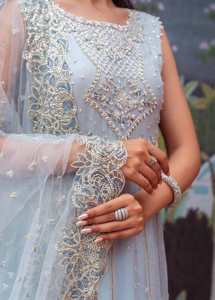 Izhar By Mushq Embroidered Chiffon Suits Unstitched 4 Piece MQ23IZ MCH-10 Tania - Luxury Collection