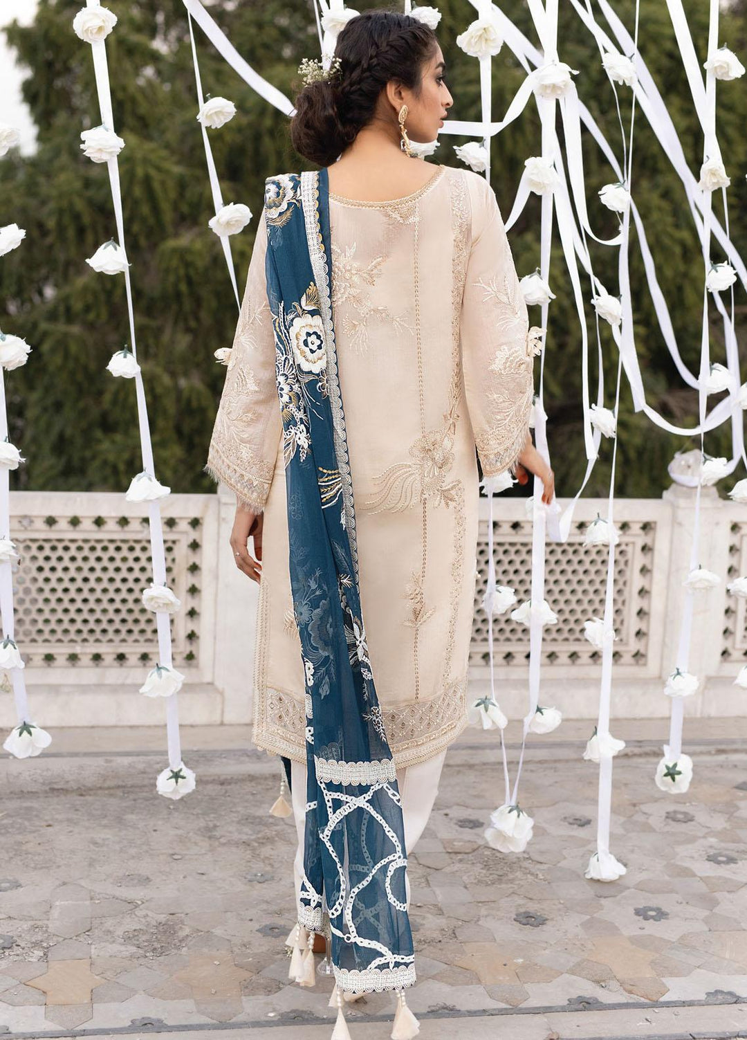 Iznik Embroidered Paper Cotton Suits Unstitched 3 Piece IZ21F 04 Marmar - Festive Collection