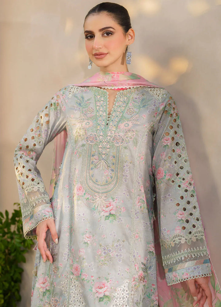 Iznik Embroidered Lawn Suit Unstitched 3 Piece IZ24F SFL-07 Gleam - Festive Collection