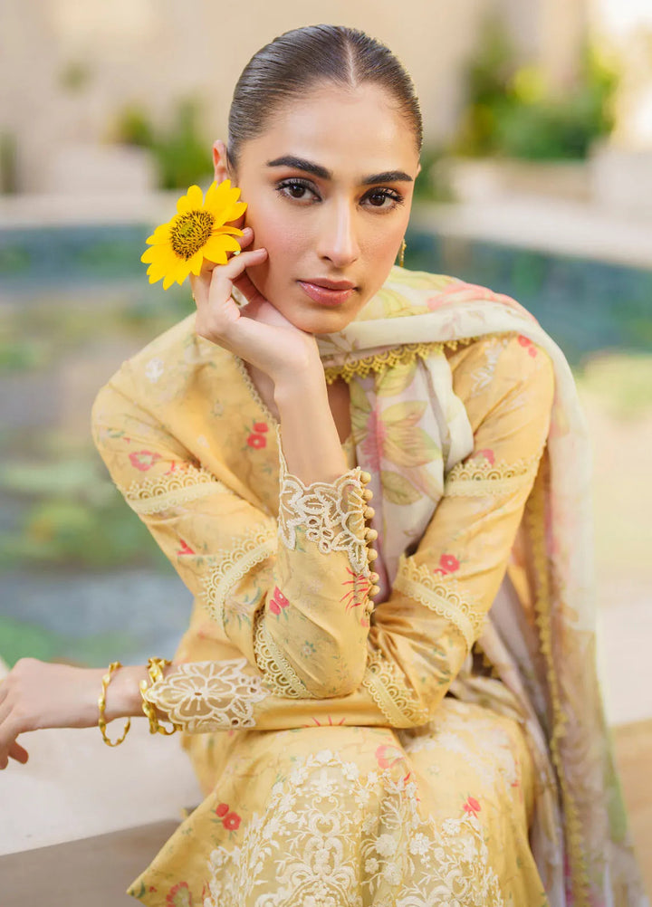Iznik Embroidered Lawn Suit Unstitched 3 Piece IZ24F SFL-09 Luminary - Festive Collection