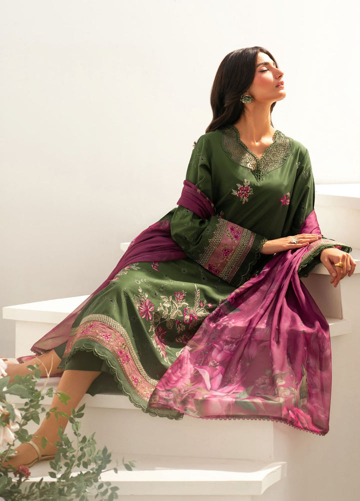 Iznik Embroidered Lawn Suits Unstitched 3 Piece IZ25FE IFE-02 - Summer Collection