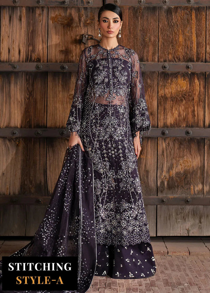 Iznik Embroidered Organza Suits Unstitched 3 Piece IZ25LC ILC-06 - Luxury Collection