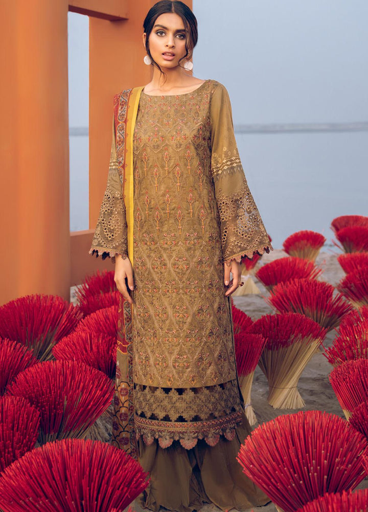 Iznik Embroidered Lawn Suits Unstitched 3 Piece IZ21L 01 Valley - Luxury Collection