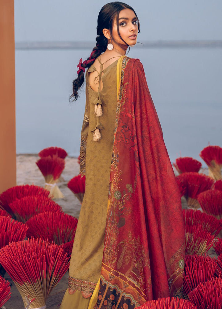 Iznik Embroidered Lawn Suits Unstitched 3 Piece IZ21L 01 Valley - Luxury Collection
