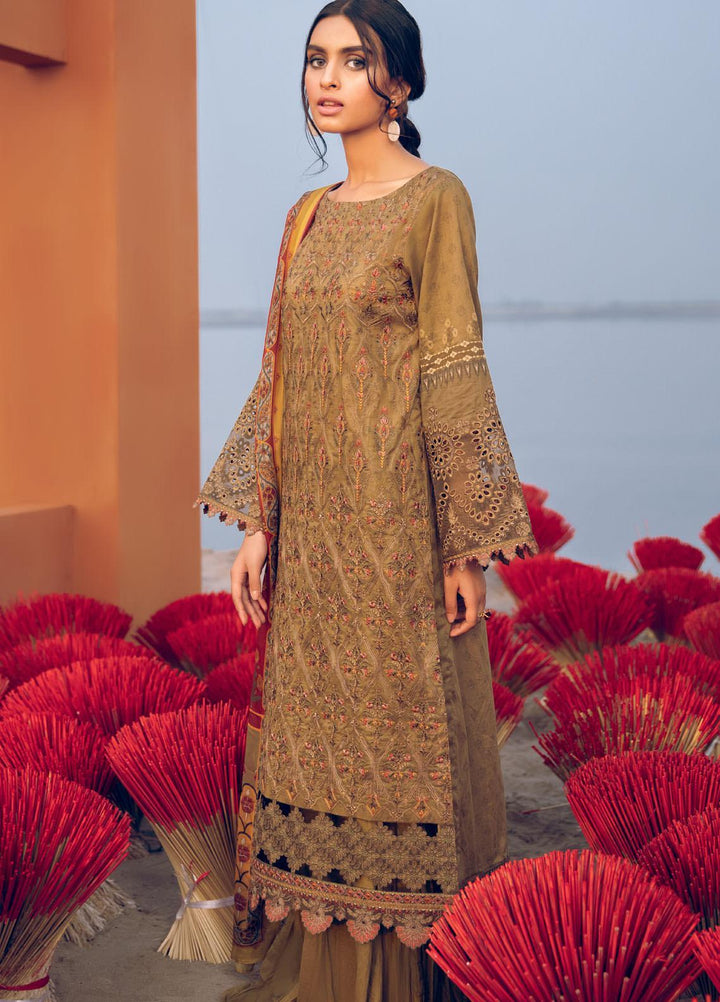 Iznik Embroidered Lawn Suits Unstitched 3 Piece IZ21L 01 Valley - Luxury Collection