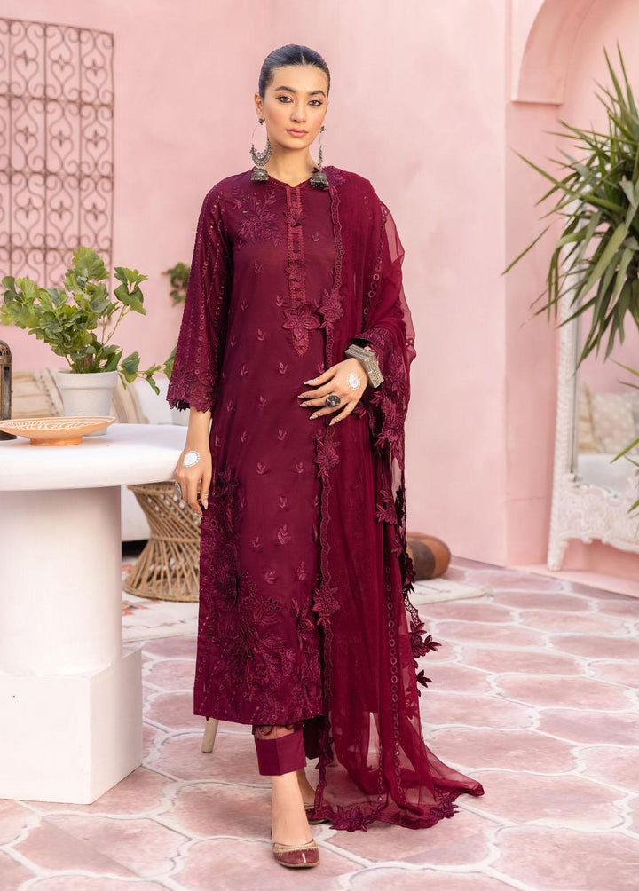 Iznik Embroidered Lawn Suits Unstitched 3 Piece IZ23E IE-09 Khustar - Eid Collection