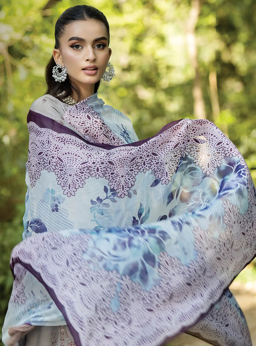 Jaan-E-Adaa By Imrozia Premium Embroidered Lawn Suit Unstitched 3 Piece IMP24J IPL-08 Nawazish - Summer Collection