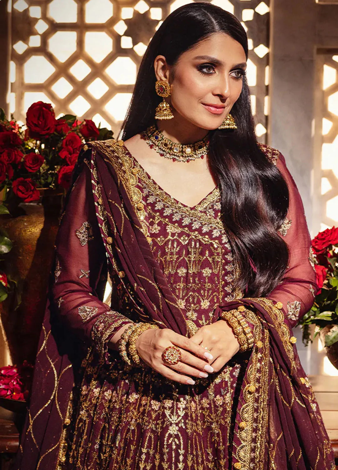 Jaan-e-Jahan by Asim Jofa Embroidered Chiffon Suits Unstitched 3 Piece AJ24JJ AJJJ-06 - Formals Collection