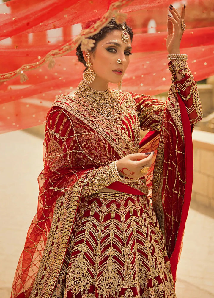 Jahan By Erum Khan Embroidered Net Suit Unstitched 3 Piece EK24JV2 Laila - Formals Collection