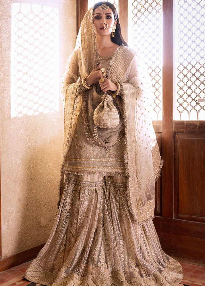 Jahan By Erum Khan Embroidered Net Suit Unstitched 4 Piece Suit EK24JV1 Umrao Jaan - Formals Collection