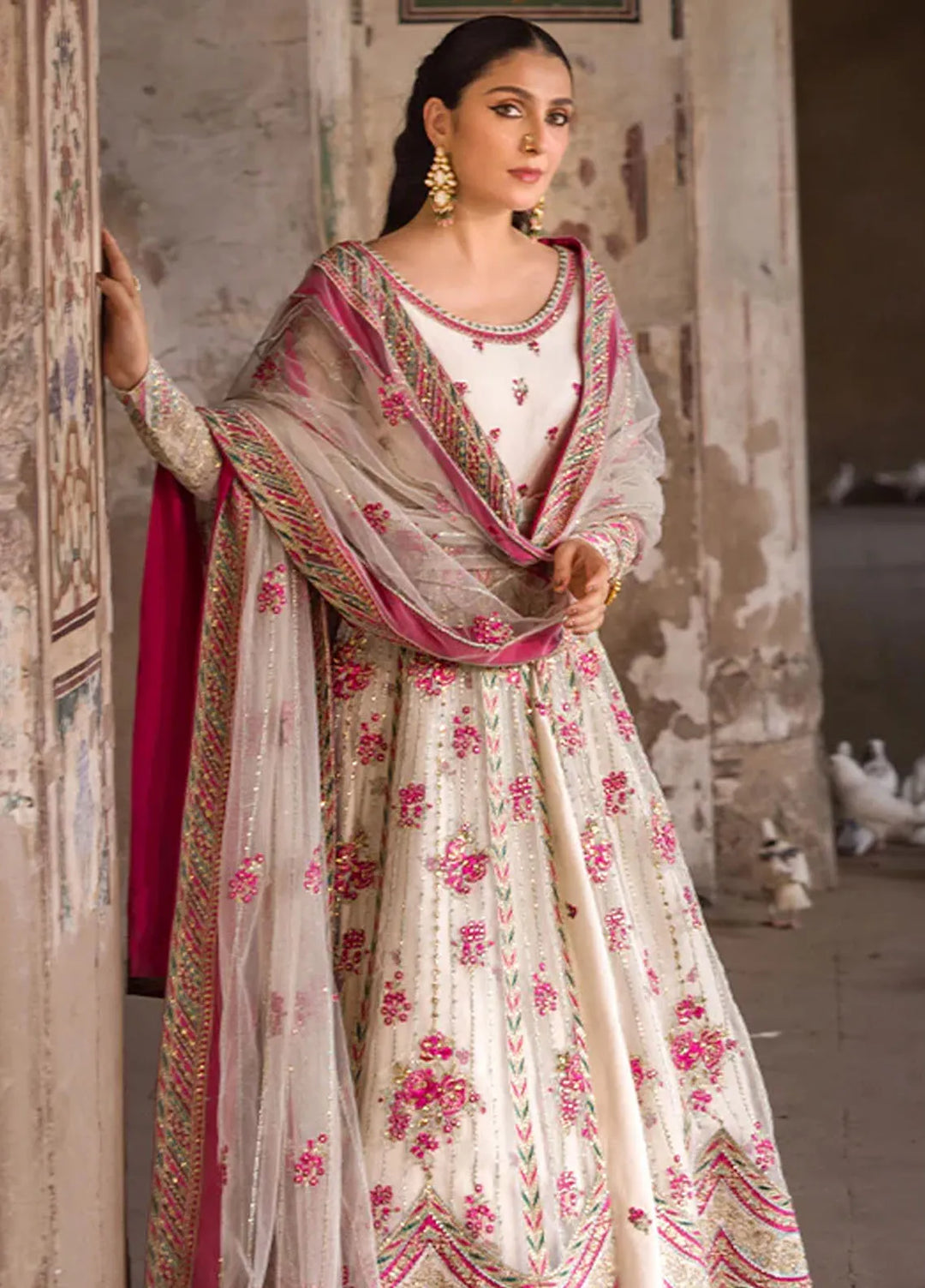 Jahan By Erum Khan Embroidered Organza Suit Unstitched 4 Piece EK24JV3 Paro - Formals Collection