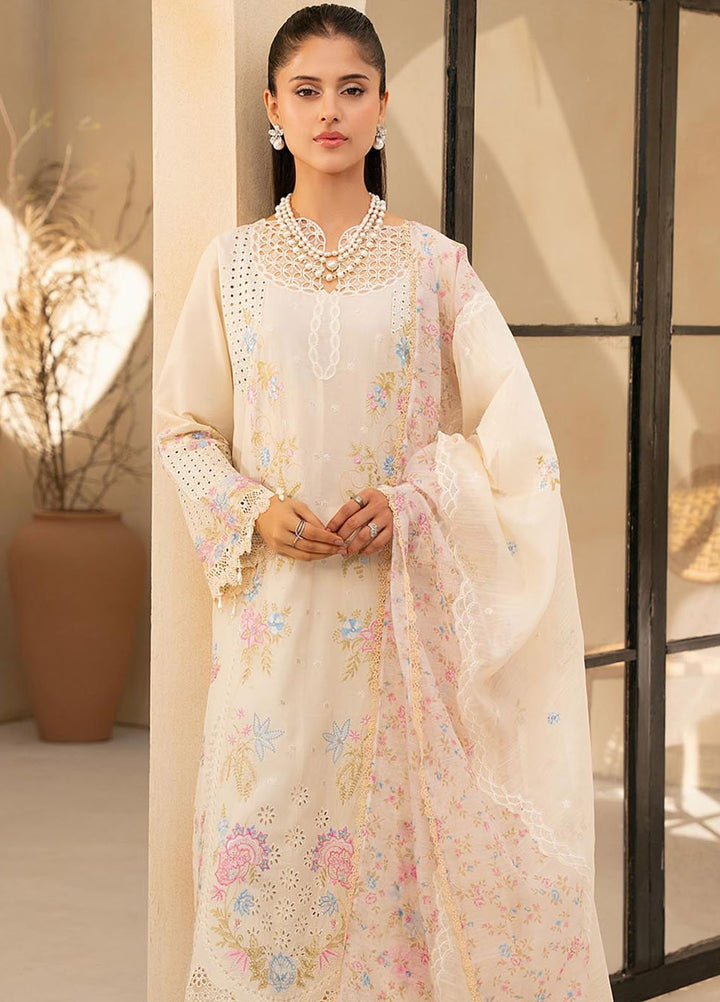Jahan by Rajbari Embroidered Lawn Suits Unstitched 3 Piece RB25JPF D-2 A Aira - Summer Collection